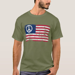 T-shirt Drapeau Américain de la Paix