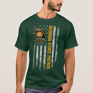 T-shirt Drapeau américain de la patrouille d'État de Géorg