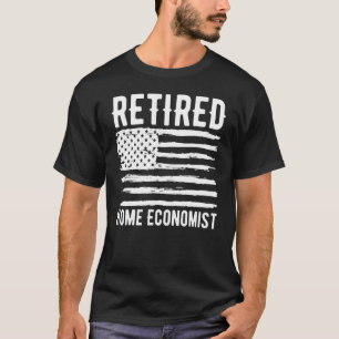 T-shirt Drapeau américain de la profession d'économiste mé