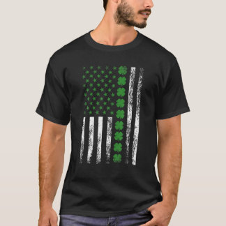 T-shirt Drapeau américain de la Saint Patrick