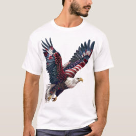 T-shirt Drapeau américain de l'aigle patriotique
