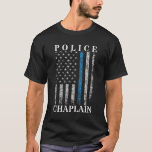 T-shirt Drapeau américain de l'aumônier de police