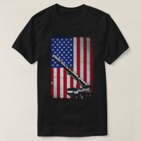 Drapeau américain de l'opérateur de grue