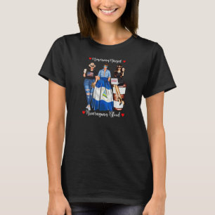 T-shirt Drapeau américain de sang nicaraguayen