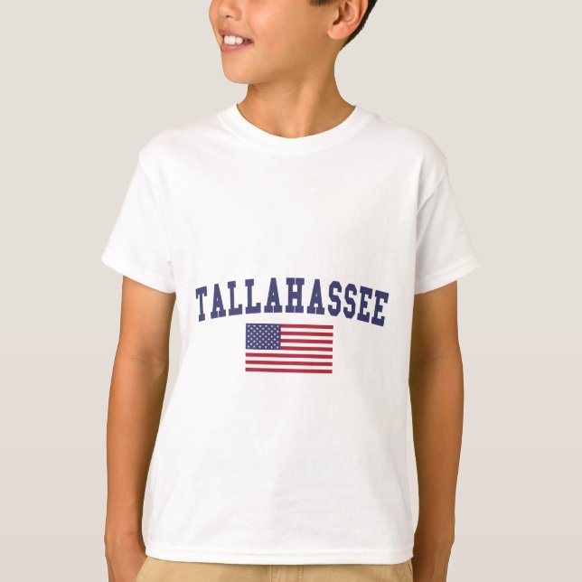 T-shirt Drapeau américain de Tallahassee (Devant)