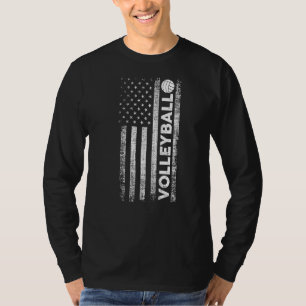 T-shirt Drapeau américain de volley-ball