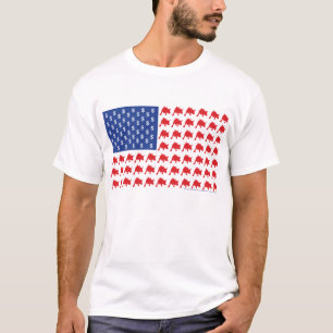 T-shirt Drapeau américain de Wall Street