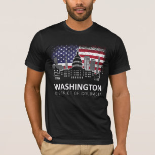 T-shirt Drapeau américain de Washington