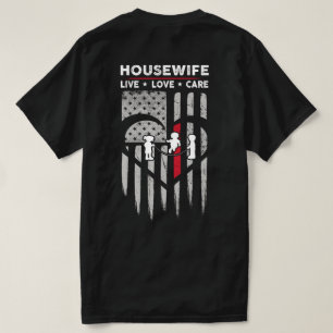 T-shirt Drapeau américain - Décal de femme de ménage