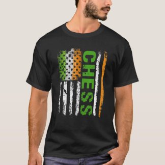 T-shirt Drapeau américain d'échecs désorganisé Saint Patri