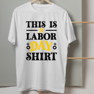 T-shirt Drapeau américain des États-Unis C'est mon Labor D