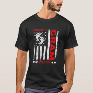 T-shirt Drapeau Américain Des Femmes Promu À Gram 2024 Mot