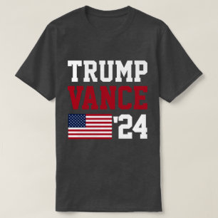 T-shirt Drapeau américain Donald Trump JD Vance 2024