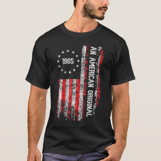 T-shirt Drapeau américain d'origine américaine 1965