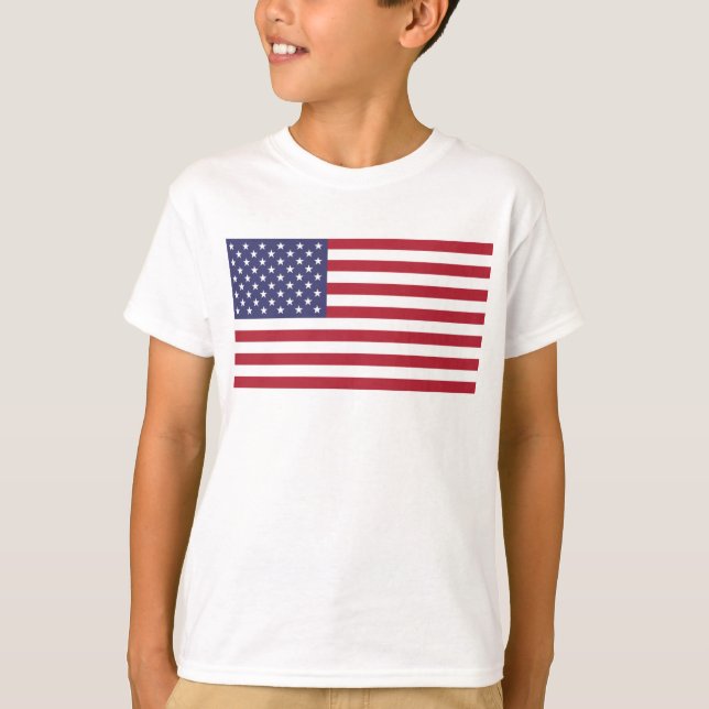 T-shirt Drapeau américain, Drapeau américain (Devant)