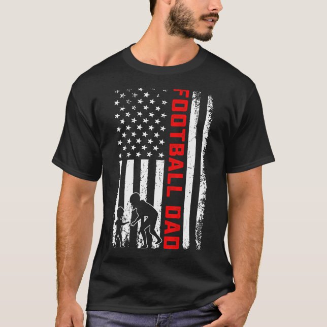 T-shirt Drapeau américain Drapeau américain Patriotique F (Devant)
