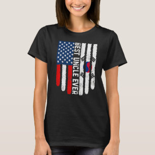 T-shirt Drapeau américain Drapeau Corée du Sud Meilleur On