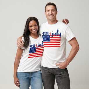 T-shirt Drapeau américain du 4 juillet