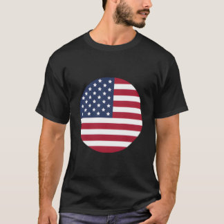 T-shirt Drapeau américain du 4 juillet minimaliste patriot