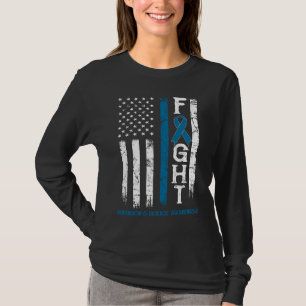 T-shirt Drapeau américain du guerrier de la maladie de Hun