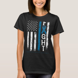 T-shirt Drapeau américain du guerrier de la maladie de Hun
