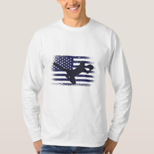 T-shirt Drapeau américain du maillot de football américain