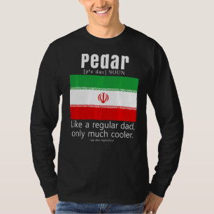 T-shirt Drapeau américain du Patriot iranien Fête des père
