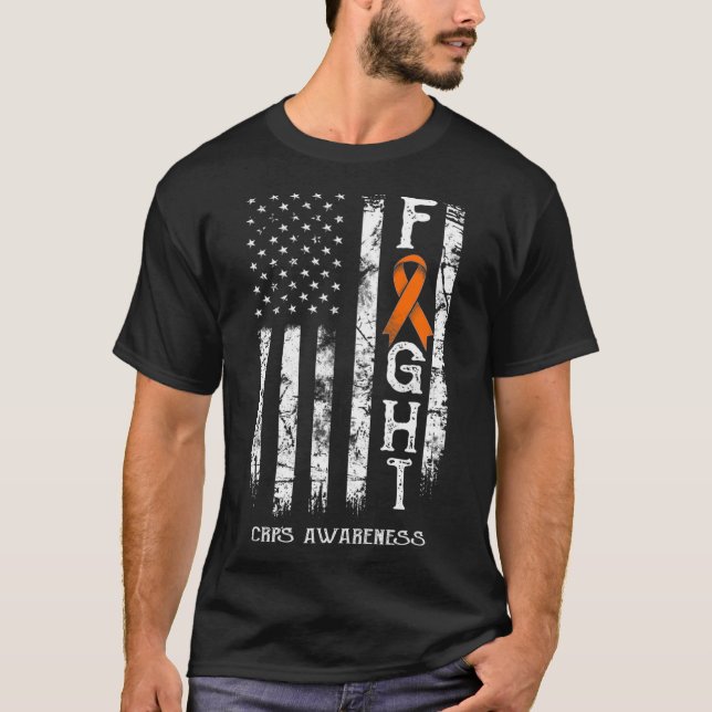 T-shirt Drapeau américain du SCRP Guerrier SCRT Sensibilis (Devant)