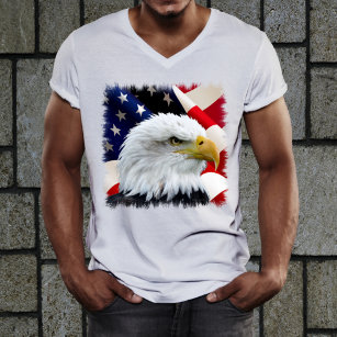 T-shirt Drapeau américain Eagle