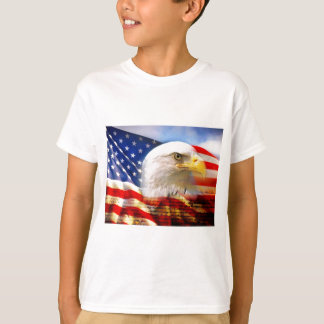 T-shirt Drapeau américain Eagle chauve