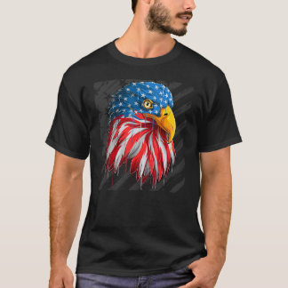 T-shirt Drapeau américain Eagle Patriotique 4 juillet 3