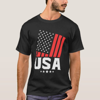 T-shirt Drapeau Américain Élégant Patriotisme Usa Étonnant