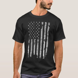 T-shirt Drapeau américain en détresse