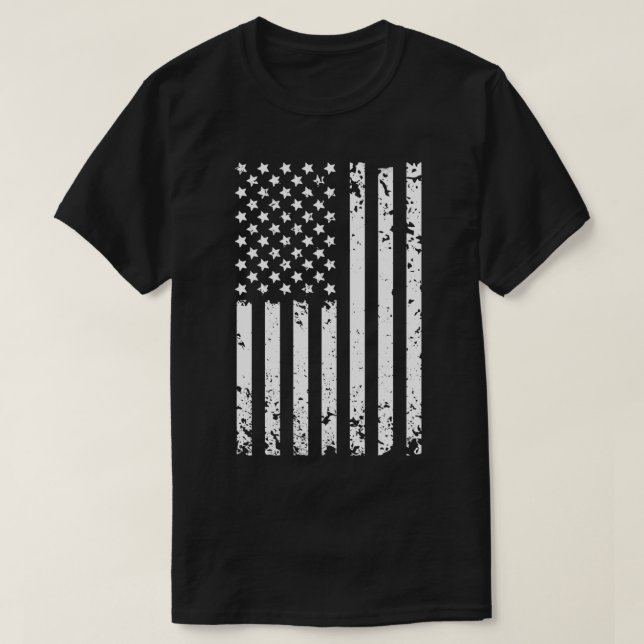 T-shirt Drapeau américain en détresse 4 juillet Patri Vint (Design devant)
