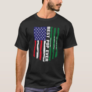 T-shirt Drapeau américain et drapeau de l'Arabie Saoudite