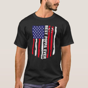 T-shirt Drapeau américain et drapeau de Singapour Meilleur