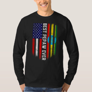 T-shirt Drapeau américain et drapeau éthiopien meilleur pe