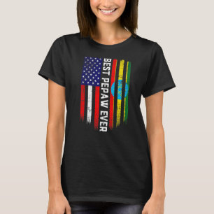 T-shirt Drapeau américain et drapeau éthiopien meilleur pe