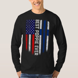 T-shirt Drapeau américain et drapeau finlandais Meilleur p