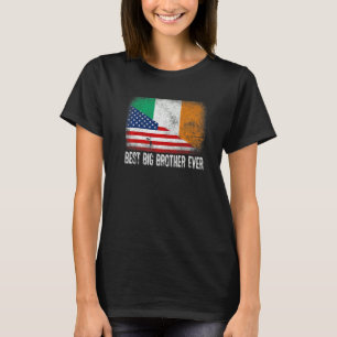 T-shirt Drapeau américain et drapeau irlandais Meilleur Gr