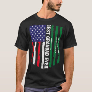 T-shirt Drapeau américain et drapeau saoudien Meilleur Gra