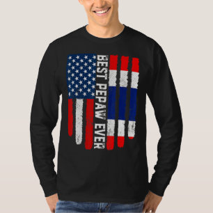 T-shirt Drapeau américain et drapeau thaïlandais meilleur