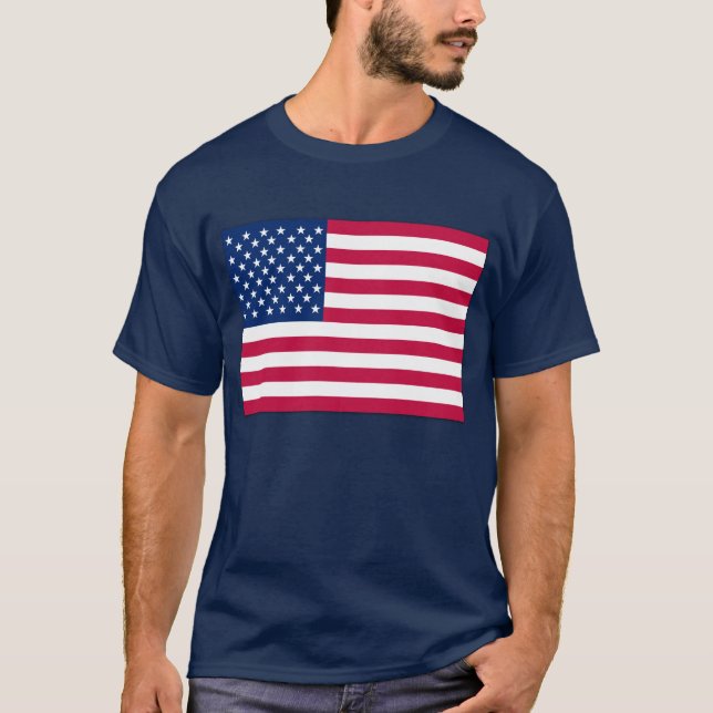 T-shirt Drapeau américain Etats-Unis (Devant)