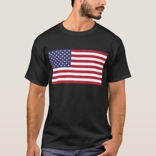 T-shirt Drapeau américain - Etats-Unis d'Amérique (Devant)