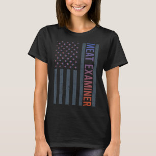 T-shirt Drapeau américain - Examinateur de viande