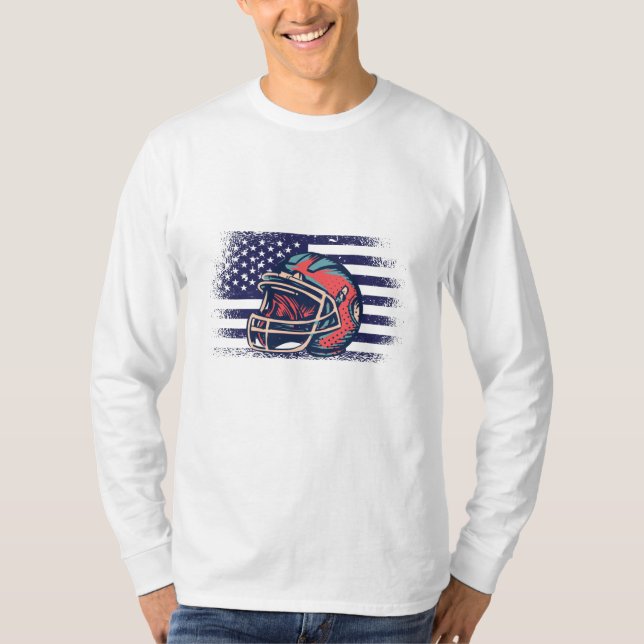 T-shirt Drapeau américain Fan Jersey Shirt USA (Devant)