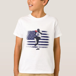 T-shirt Drapeau américain Fan Jersey Shirt USA