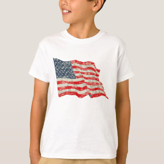 T-shirt Drapeau américain fané de gloire