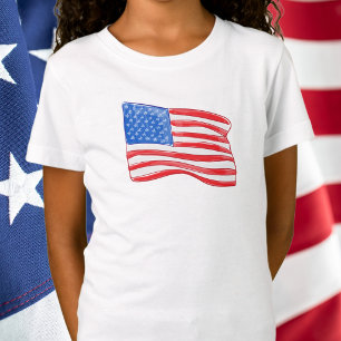 T-Shirt Drapeau américain fantaisiste / USA patriotique