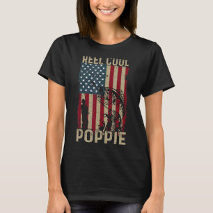 T-shirt Drapeau américain Fête des pères Cool de rouleaux 